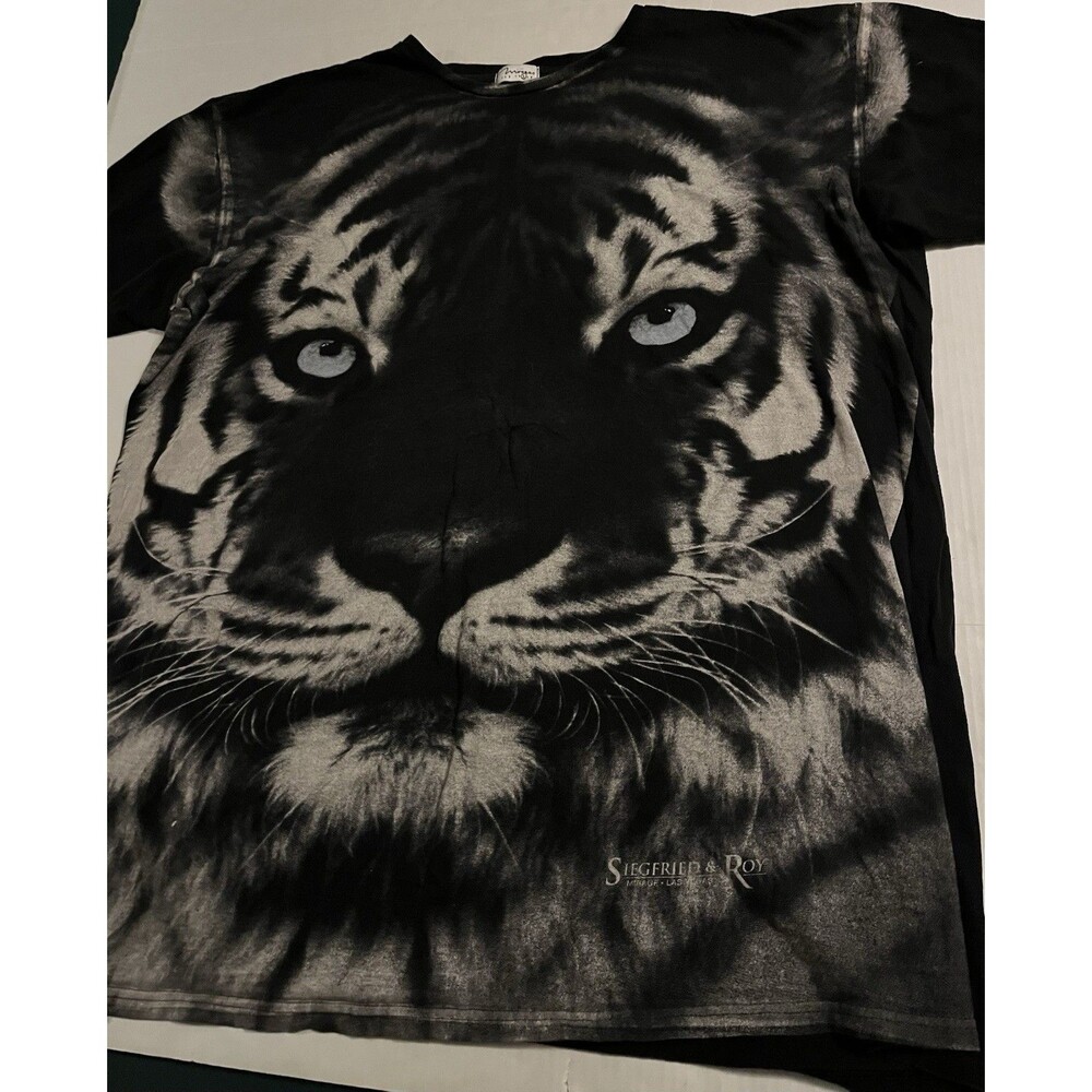 Sigfried And Roy VTG 90’s White Tiger Mirage Las Vegas T-Shirt 2XL Show OFFICIAL